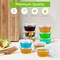 360 Set 3.25 oz Shot Cups with Lids, Sturdy & Food Safe Disposable Plastic Portion Condiment Dipping Sauce Cups